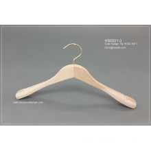 Lipu Made Wooden Plain Wooden Luxury Suit Clothes Hanger with Pants Clips